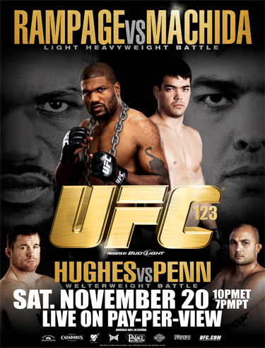 UFC 123: Rampage vs. Machida Poster