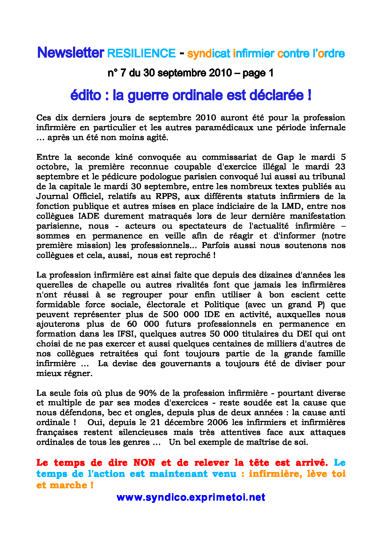 newsletter 7-30 09 10-1