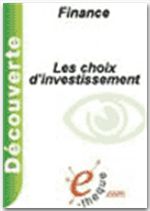 Les choix d'Investissement 101030083720945747023973