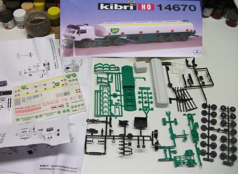 Camion Cisterne MAN 4 Assi Kibri #10258 - Scala HO 1/87, In Scatola, Verificato E Completo