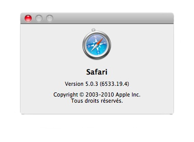 Mac OS : Safari 5.0.3 est disponible 1011190755231200807146644